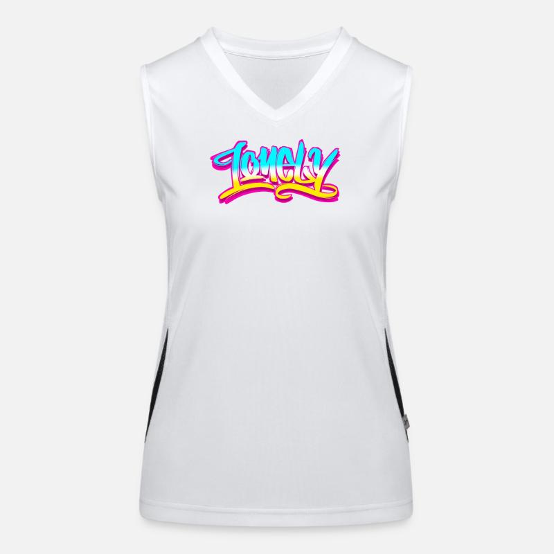 Lonely Statement! Funktionelles Kontrast-Tank Top für Frauen