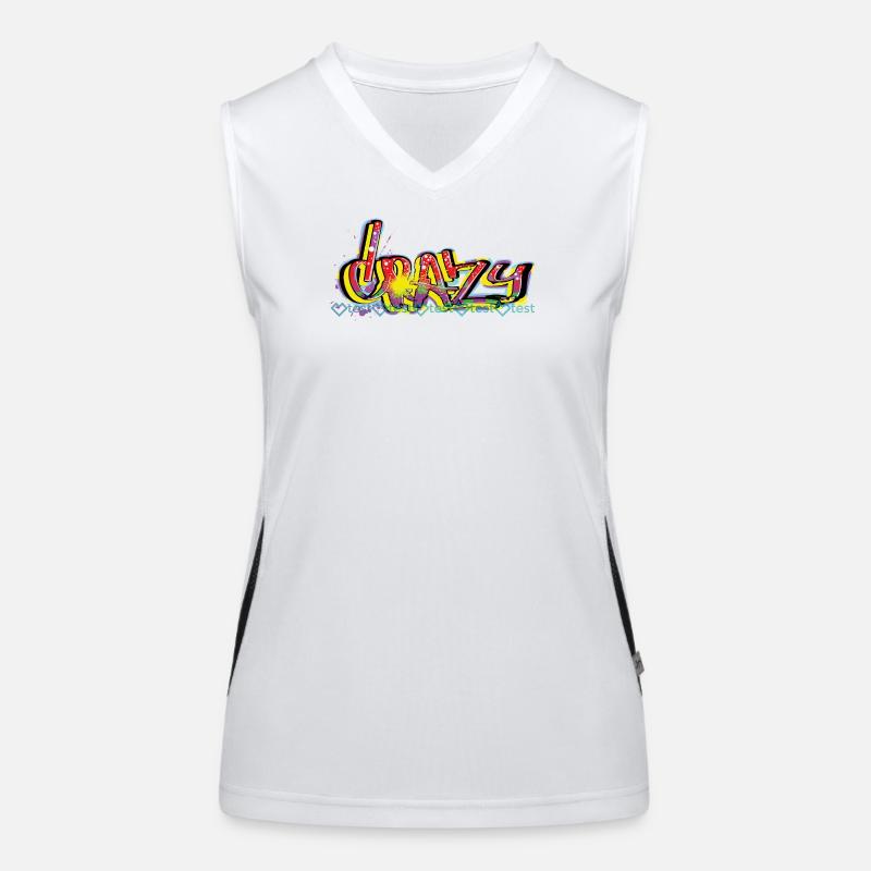 Colorful graffiti art for creatives Women's Functional Contrast Tank Top