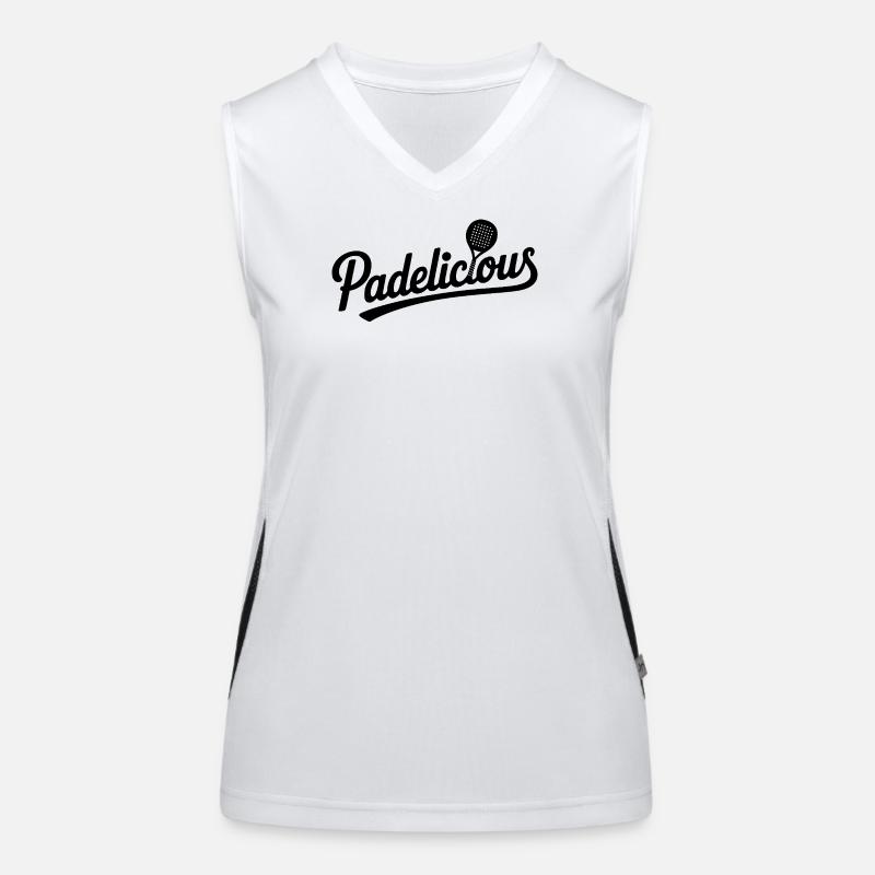 Paice - Women's Functional Contrast Tank Top - white/black