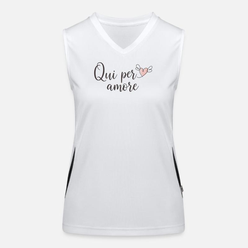 Here for love Women's Functional Contrast Tank Top