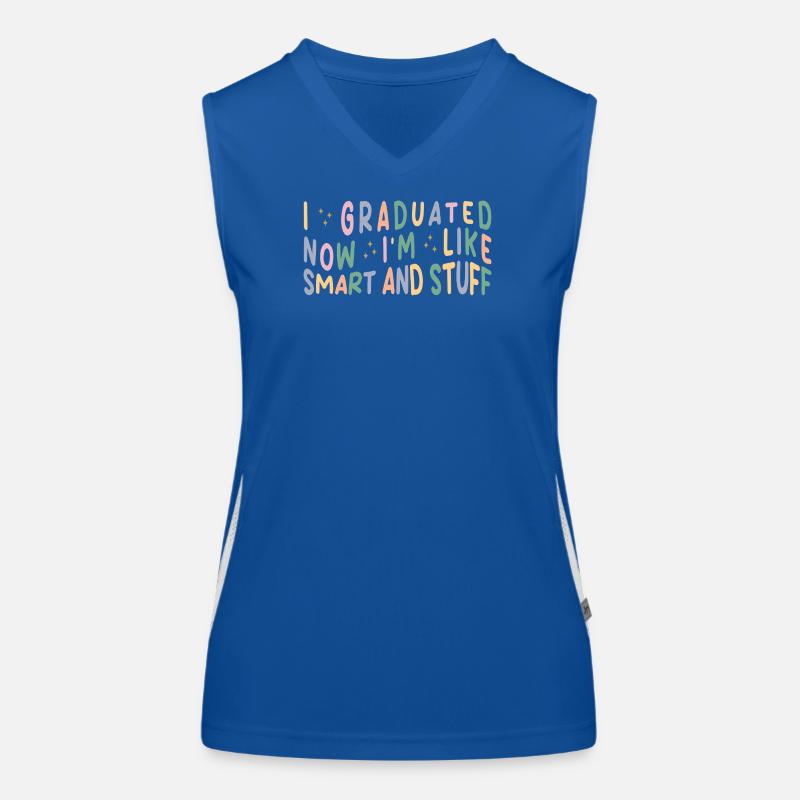 I Graduated Senior Graduation Gift Retro Funktionelles Kontrast-Tank Top für Frauen