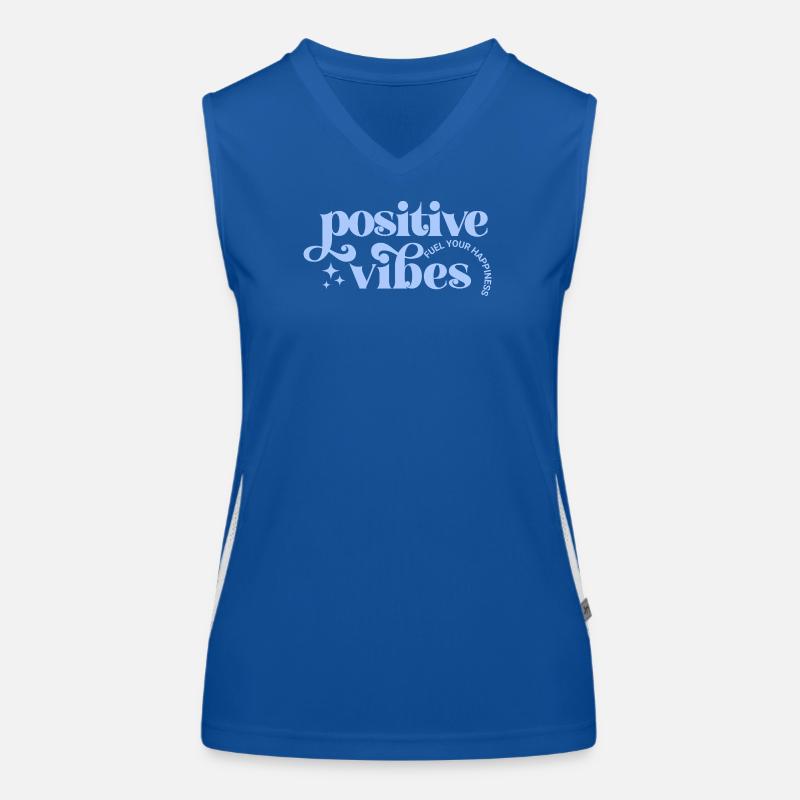 Vibes Positives Typographie lavand Débardeur respirant contrasté Femme