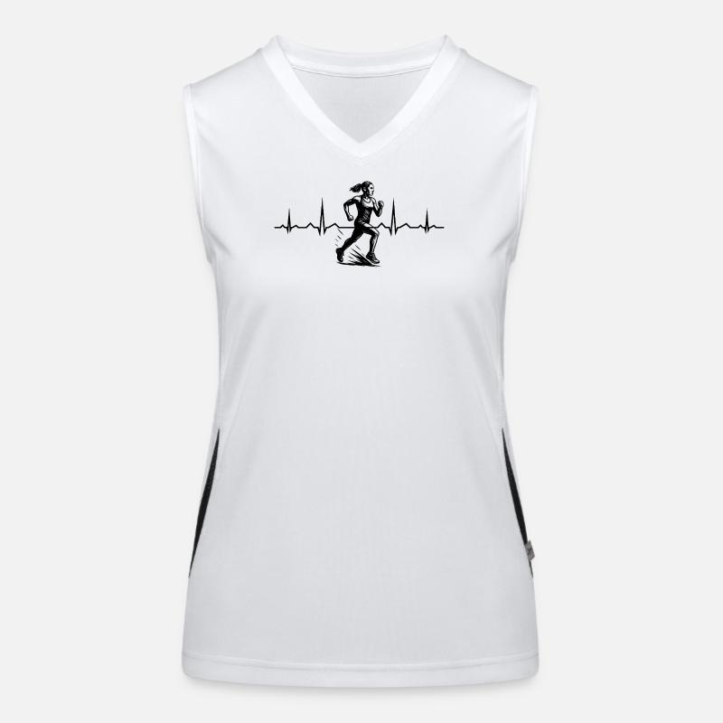 Running Fans aufgepasst schlichtes Statement Women's Functional Contrast Tank Top