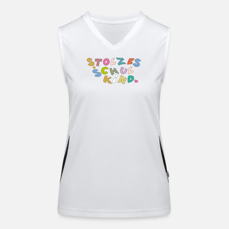 Fier écolier Débardeur respirant contrasté Femme