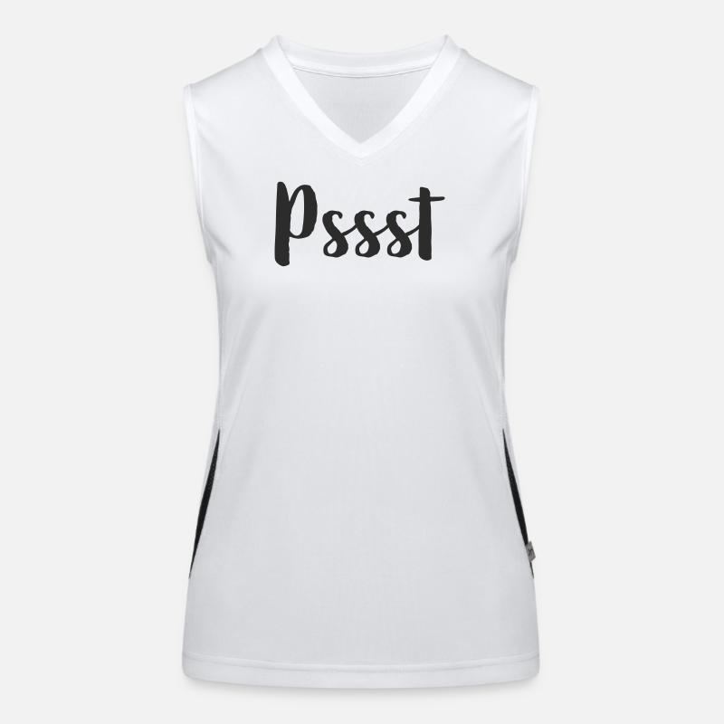 Pssst - Ruhe bitte Funktionelles Kontrast-Tank Top für Frauen