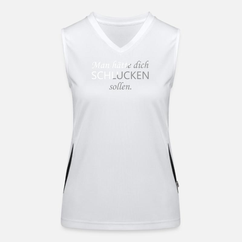 You should have been swallowed Women's Functional Contrast Tank Top