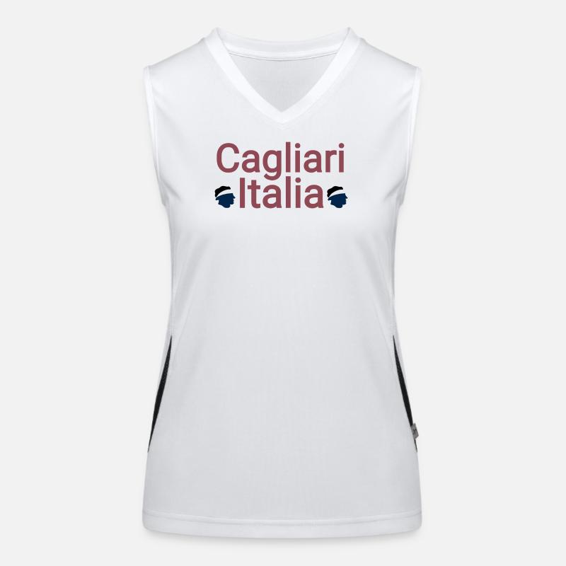 Cagliari  Funktionelles Kontrast-Tank Top für Frauen
