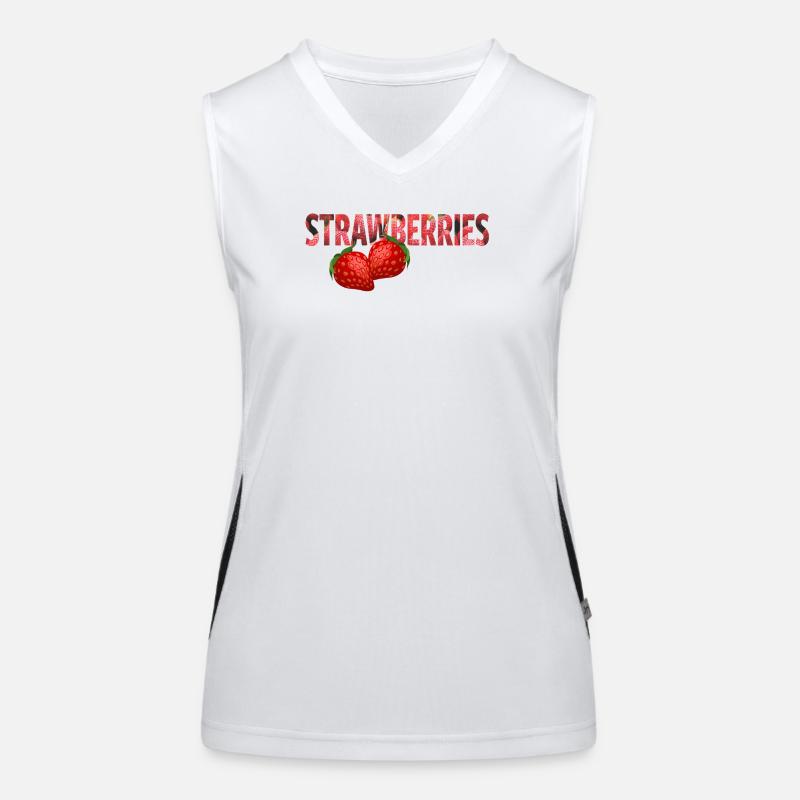 STRAWBERRIES Funktionelles Kontrast-Tank Top für Frauen