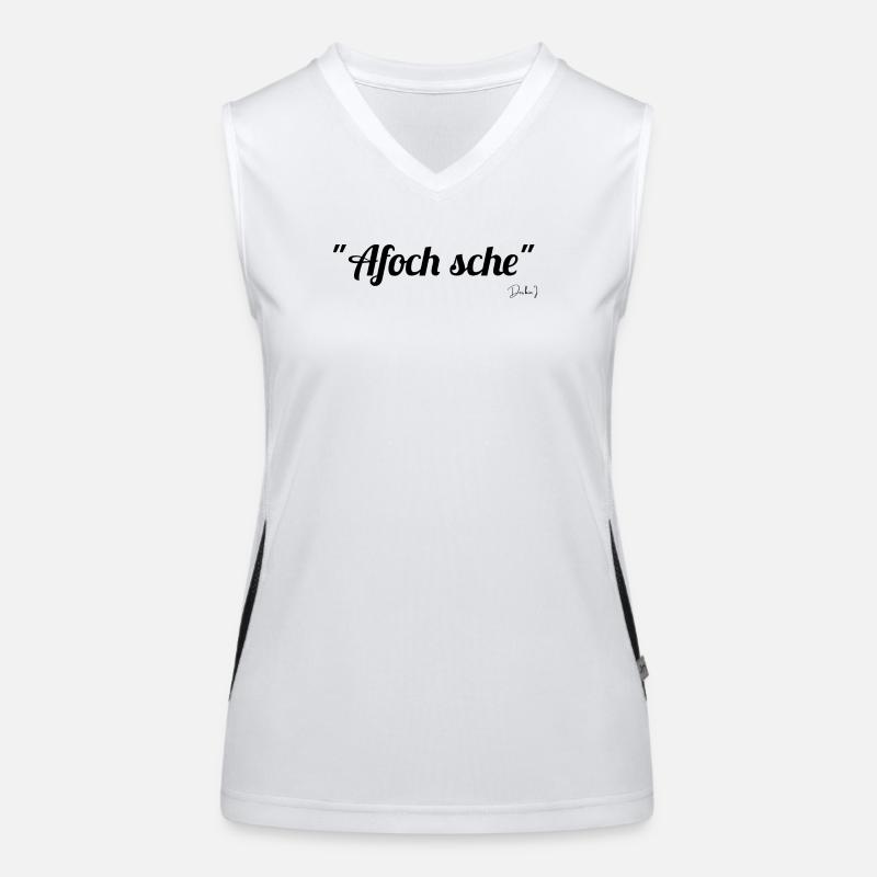 Afoch sche schwarz Funktionelles Kontrast-Tank Top für Frauen