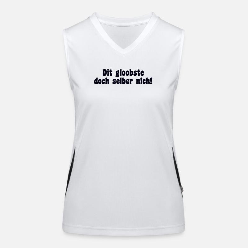 Berlin Saying Dialect Retro Women's Functional Contrast Tank Top