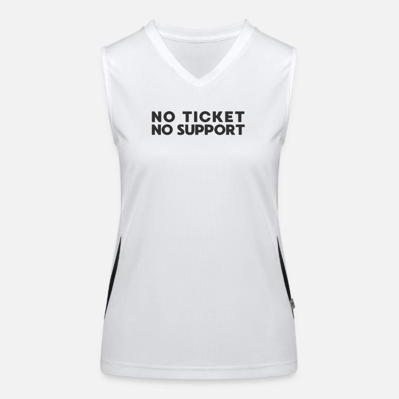 No Ticket No Support IT Admin Women's Functional Contrast Tank Top