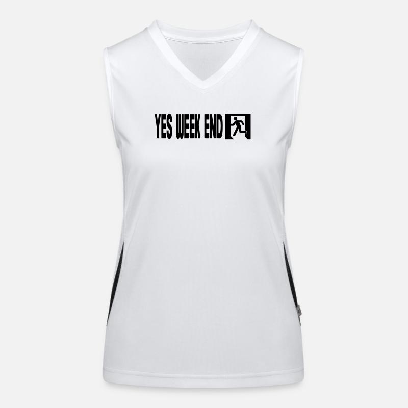 Yes Wochenende – Notfall Funktionelles Kontrast-Tank Top für Frauen