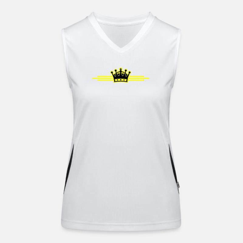 Krone Linie Funktionelles Kontrast-Tank Top für Frauen