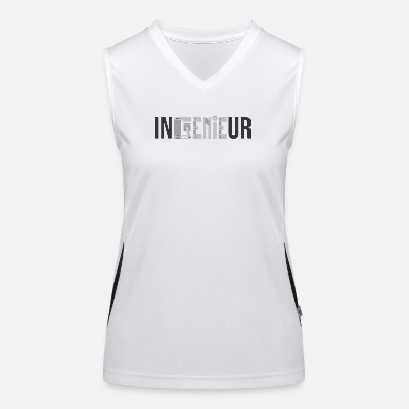 Engineer GENIE - Funny Mechanical Engineering Women's Functional Contrast Tank Top