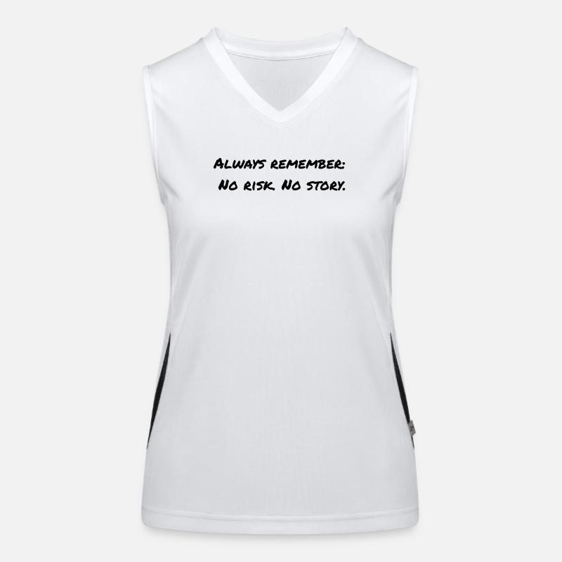 Spruch Englisch Funktionelles Kontrast-Tank Top für Frauen