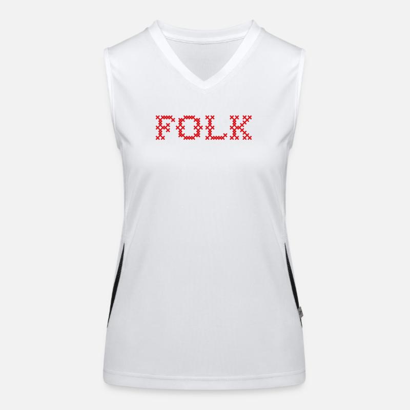 Folklore populaire Débardeur respirant contrasté Femme