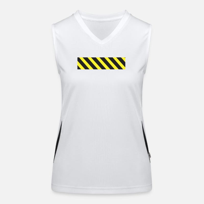 Caution tape Women's Functional Contrast Tank Top