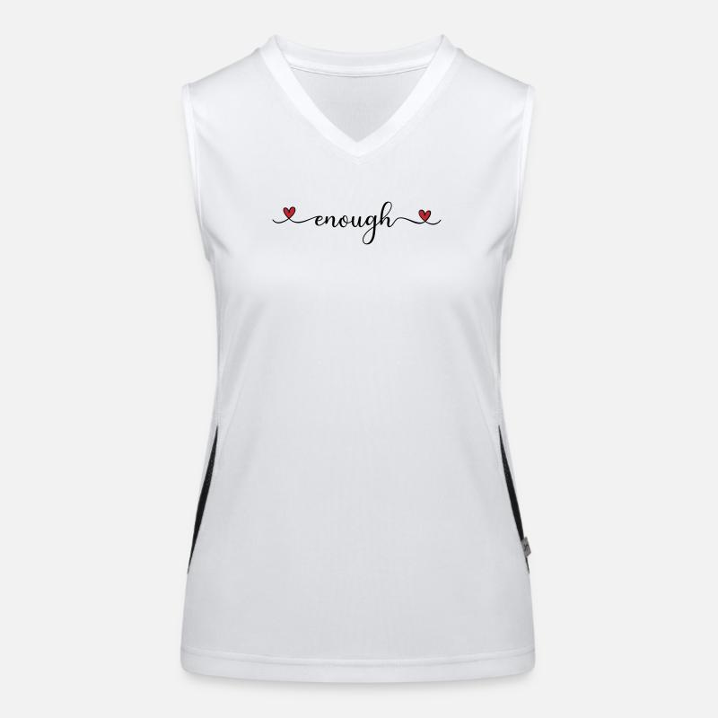 enough Women's Functional Contrast Tank Top