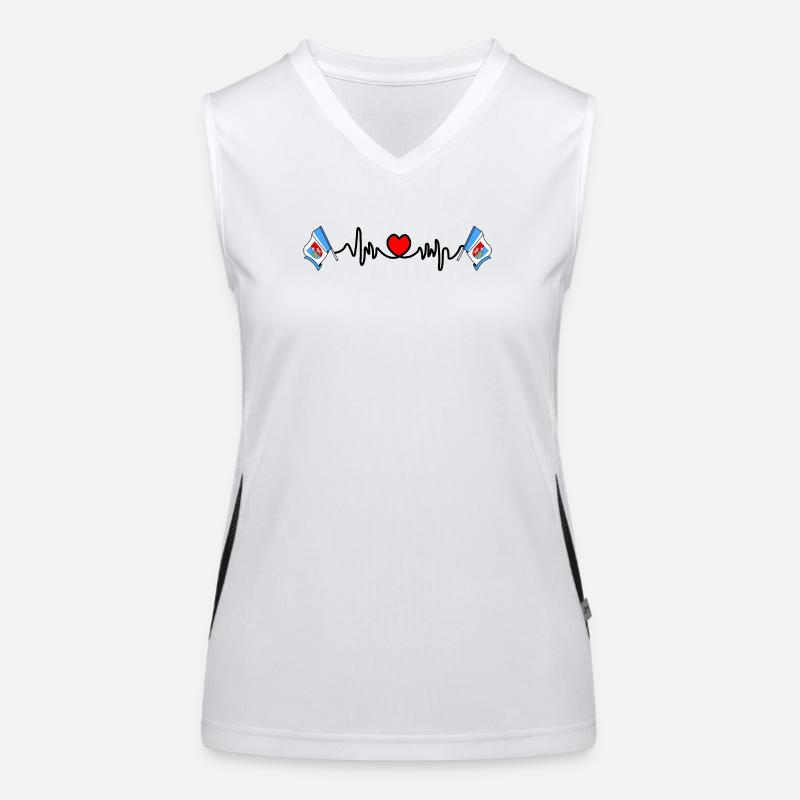 Herzfrequenz Cardio Subkarpatien Funktionelles Kontrast-Tank Top für Frauen