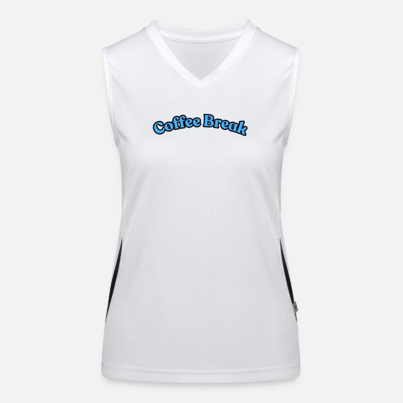 Kaffeepause Funktionelles Kontrast-Tank Top für Frauen