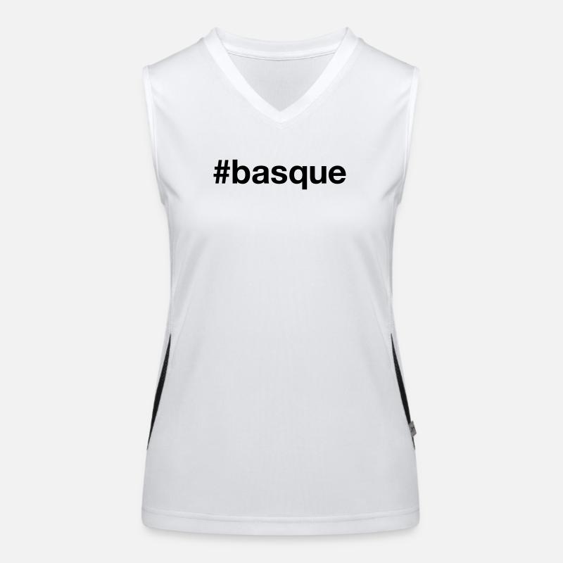 BASQUE Baskenland Hashtag Funktionelles Kontrast-Tank Top für Frauen