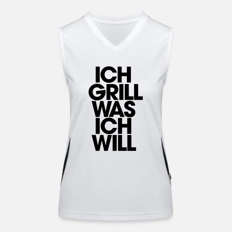 I grill what I want Women's Functional Contrast Tank Top