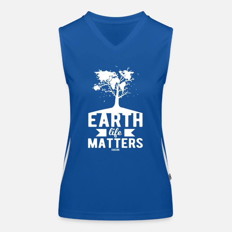 Nature Conservation Tree Forest Women's Functional Contrast Tank Top