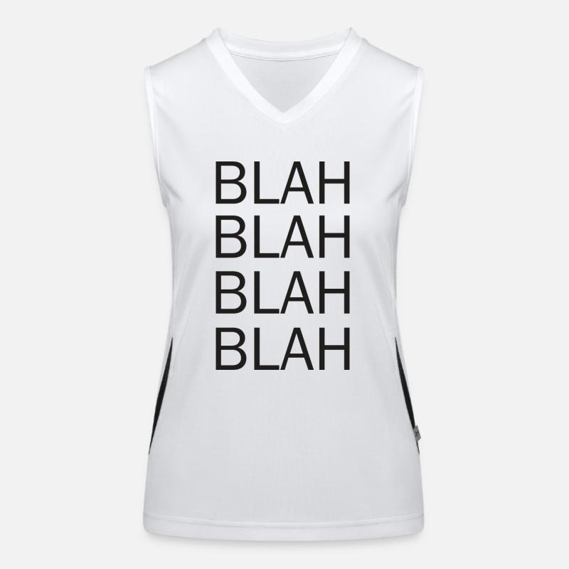 bla bla bla Débardeur respirant contrasté Femme