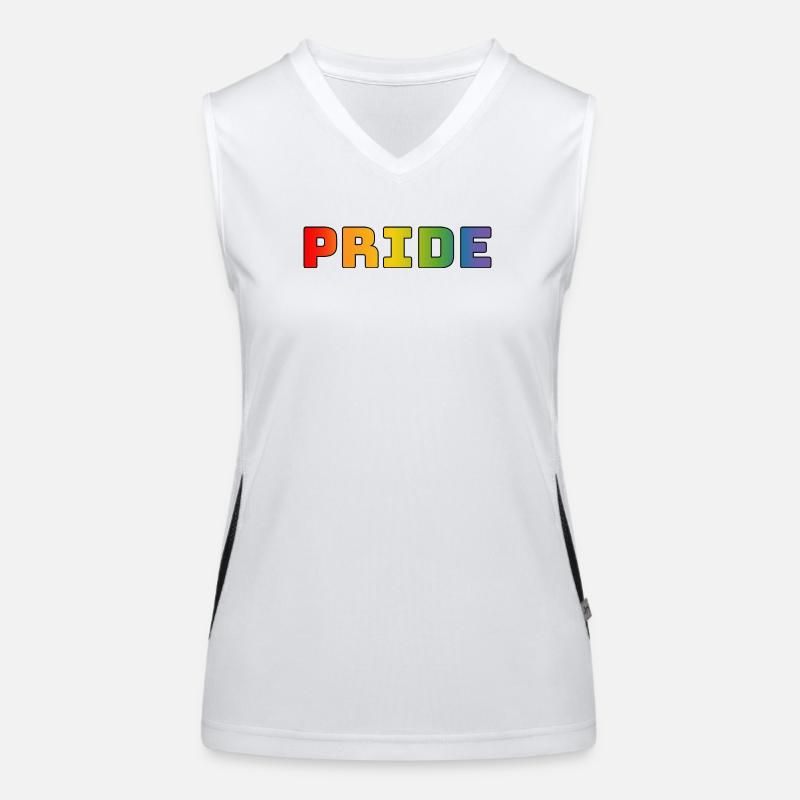 rainbow pride LGBT LGBTQI queer Débardeur respirant contrasté Femme