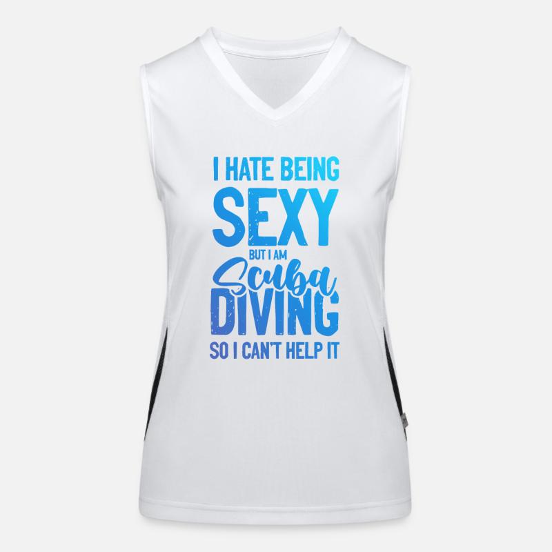 Plongée Suba sexy Débardeur respirant contrasté Femme