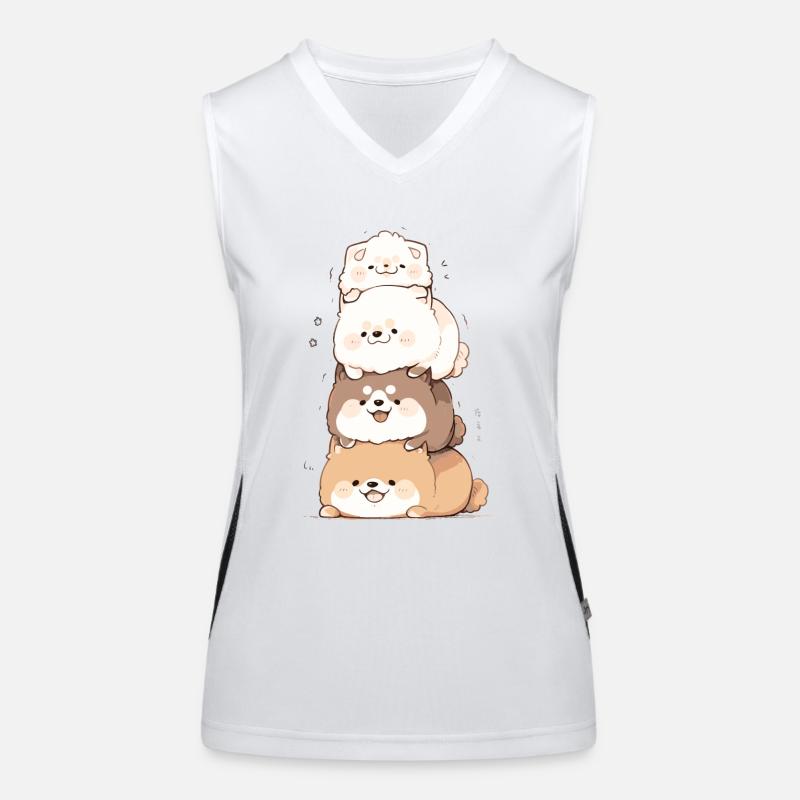 Shiba Pyramid Women's Functional Contrast Tank Top