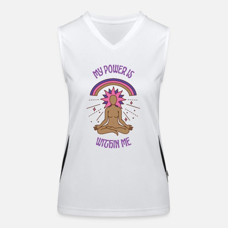 empowerment quote Women's Functional Contrast Tank Top