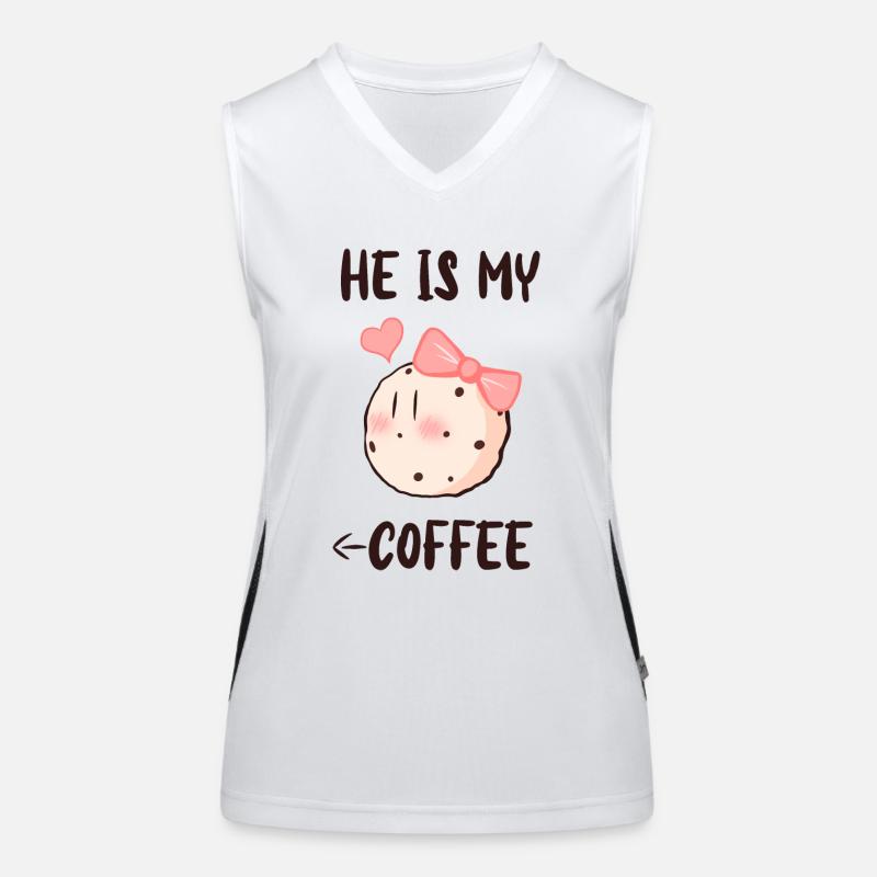 C’est mon café Débardeur respirant contrasté Femme