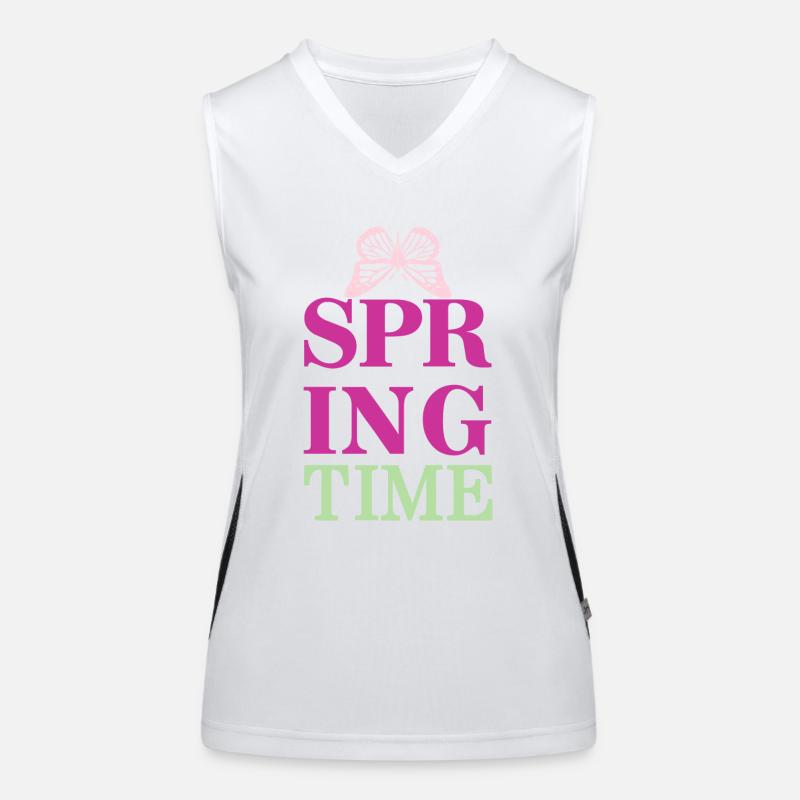 SpringTime - Der Frühling ist da! Funktionelles Kontrast-Tank Top für Frauen