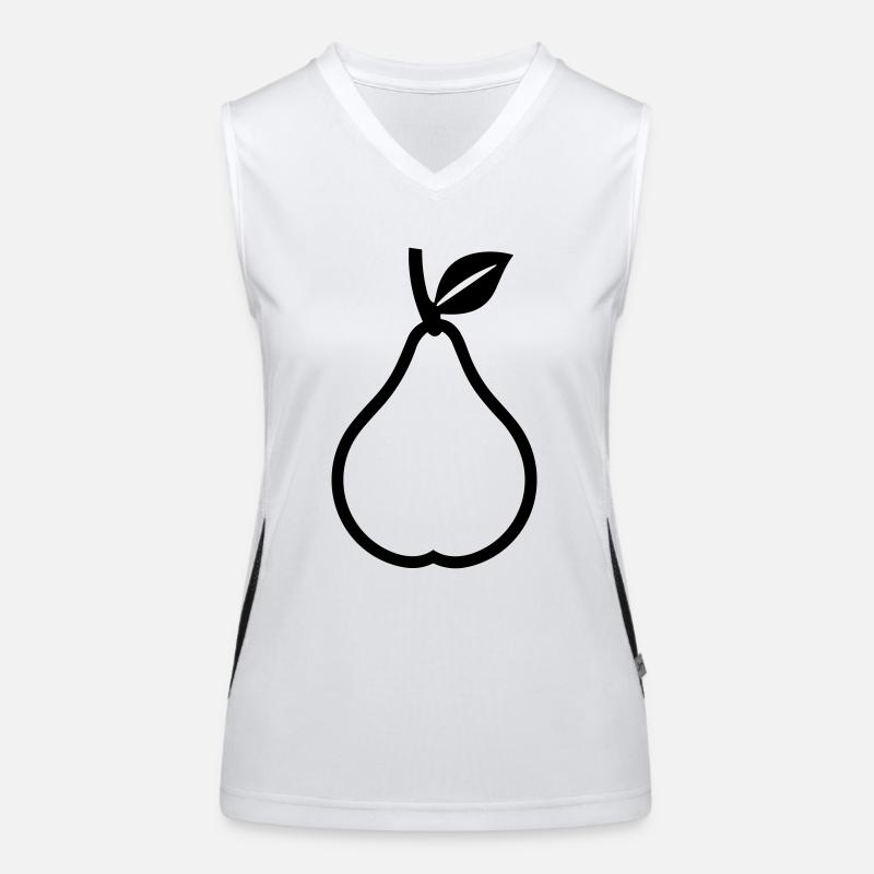 Birne Funktionelles Kontrast-Tank Top für Frauen