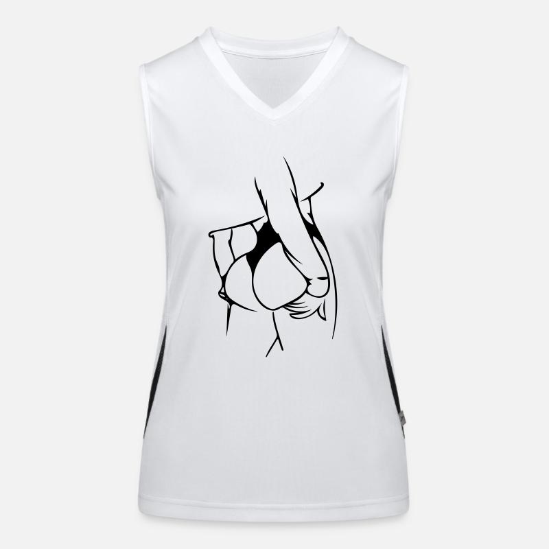 Arsch Funktionelles Kontrast-Tank Top für Frauen