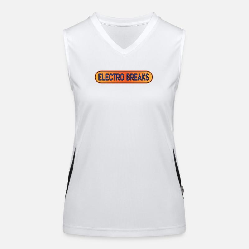 Electro bricht Breakbeat Funktionelles Kontrast-Tank Top für Frauen