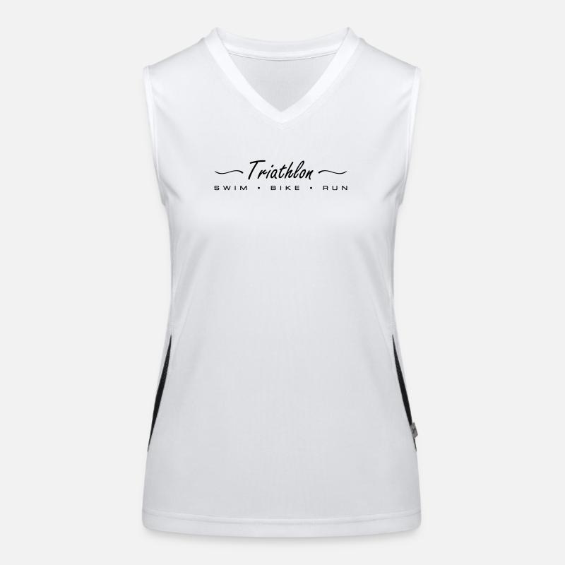 Triathlon Natation Course Cyclisme Débardeur respirant contrasté Femme