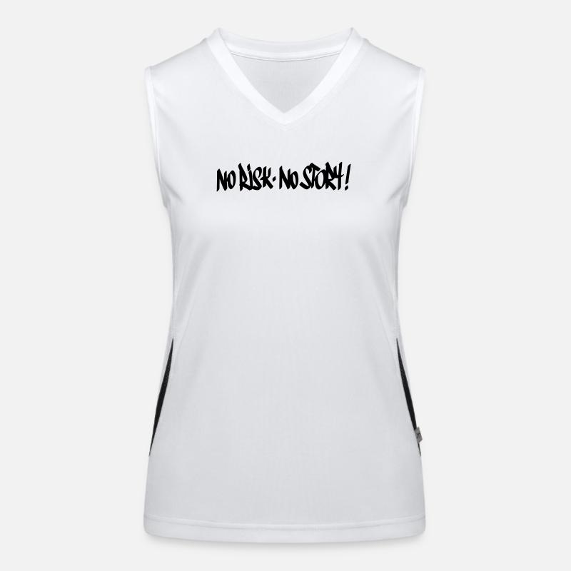 Pas de risque, pas de devise de l’histoire Débardeur respirant contrasté Femme