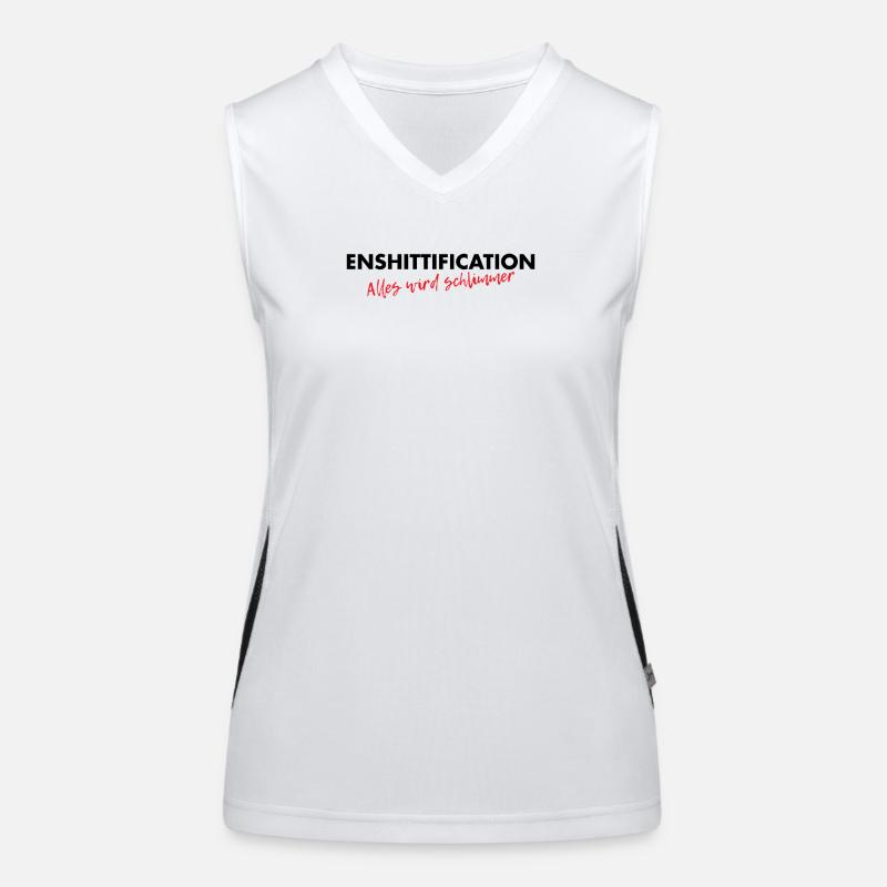 Enshittification - alles wird schlimmer! Funktionelles Kontrast-Tank Top für Frauen