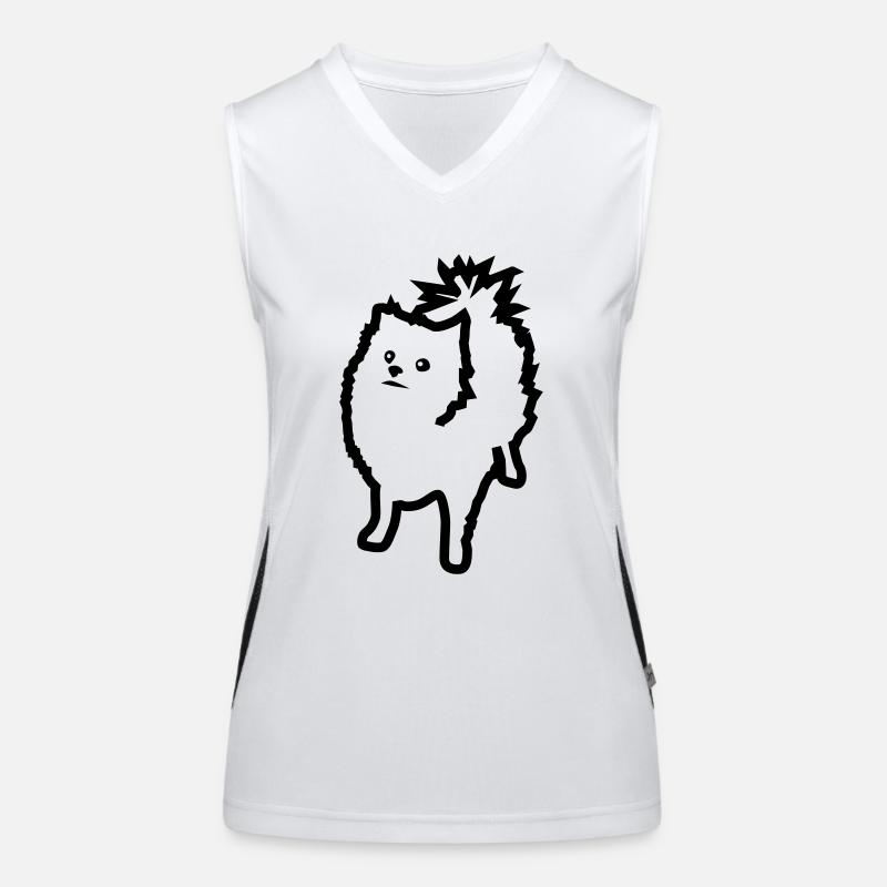 Spitz Funktionelles Kontrast-Tank Top für Frauen