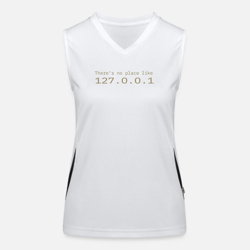 Programmer Nerd IT No place like Localhost Women's Functional Contrast Tank Top