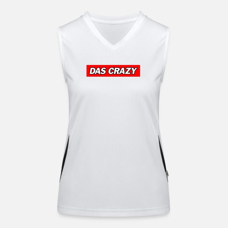 Das Crazy - Funny Memes Funktionelles Kontrast-Tank Top für Frauen