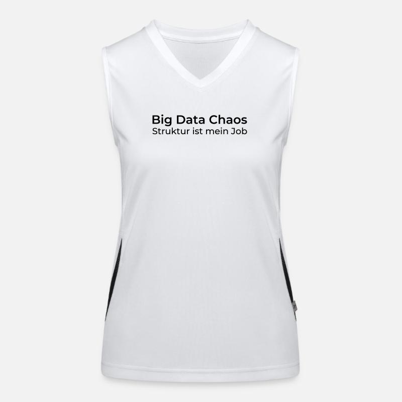 Big Data Chaos – La structure est mon travail Débardeur respirant contrasté Femme