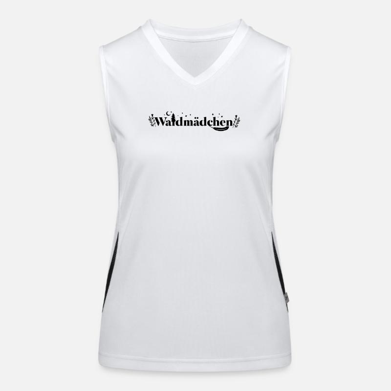 Waldmädchen – Wild. Frei. Echt. Funktionelles Kontrast-Tank Top für Frauen
