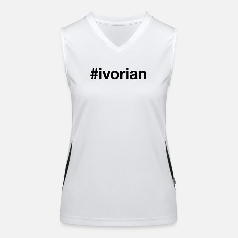 IVORIAN Hashtag Côte d'Ivoire Women's Functional Contrast Tank Top