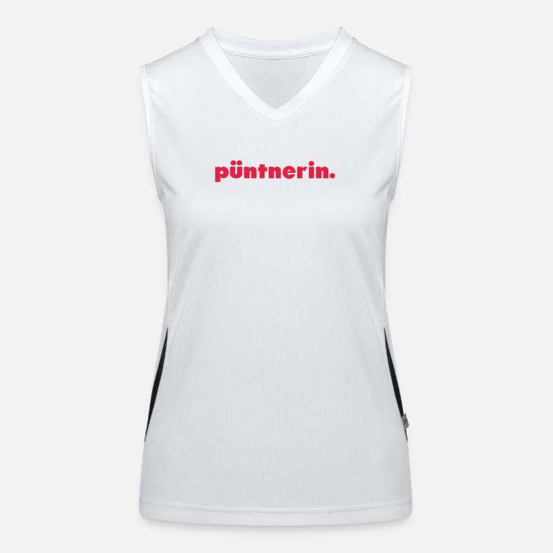püntnerin. Funktionelles Kontrast-Tank Top für Frauen