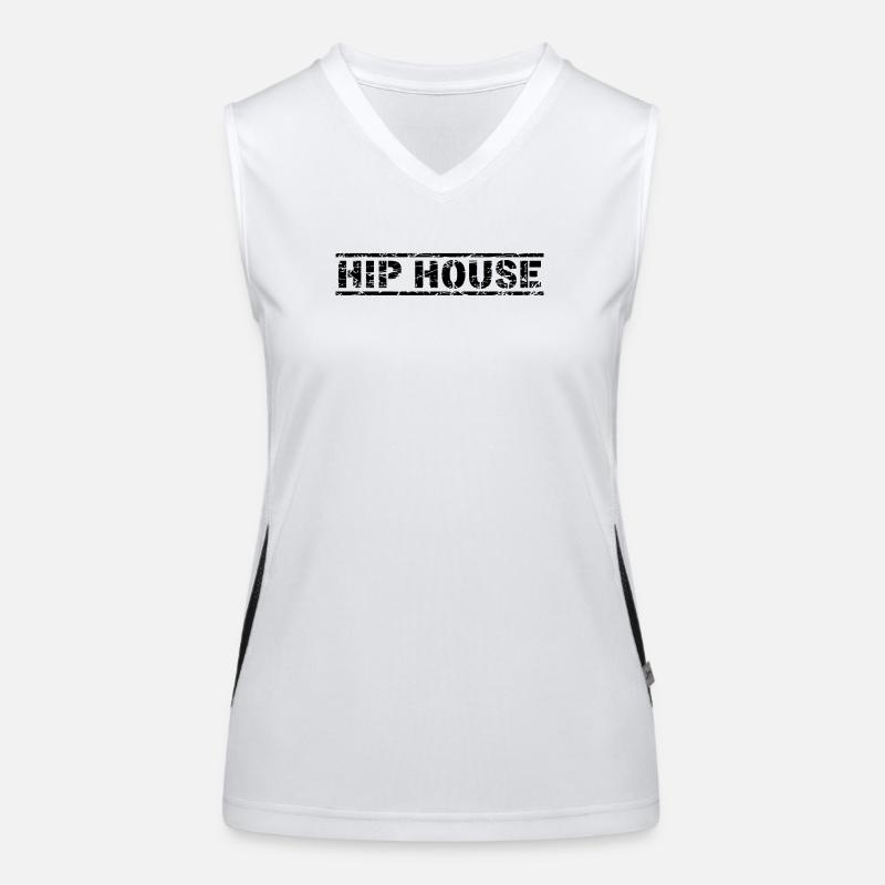 Hip House Funktionelles Kontrast-Tank Top für Frauen