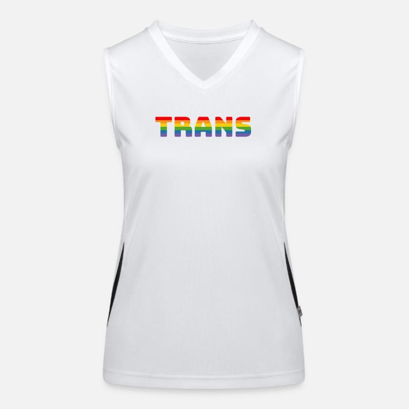 Rainbow Trans Débardeur respirant contrasté Femme