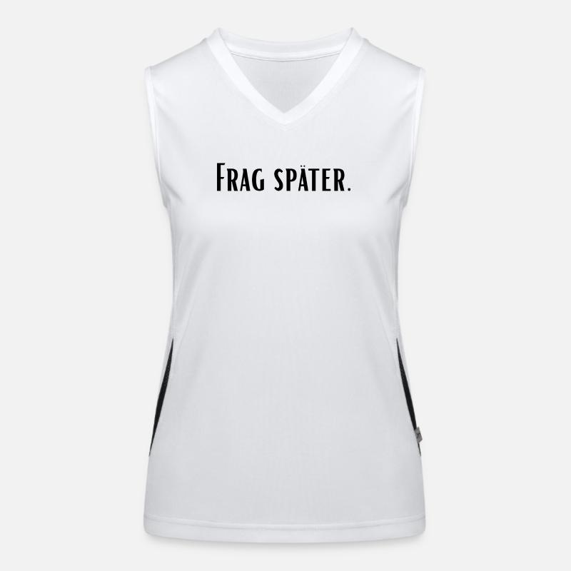 Frag später Funktionelles Kontrast-Tank Top für Frauen